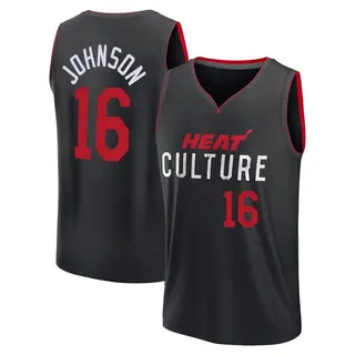 Men's Keshad Johnson Miami Heat Black 2023/24 City Edition Jersey - Fast Break