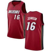 Men's Keshad Johnson Miami Heat Red Jersey - Statement Edition - Swingman
