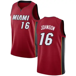 Men's Keshad Johnson Miami Heat Red Jersey - Statement Edition - Swingman