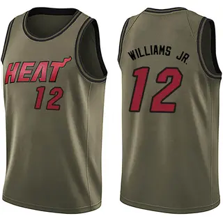 Men's Matt Williams Jr. Miami Heat Green Salute to Service Jersey - Swingman
