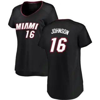 Women's Keshad Johnson Miami Heat Black Jersey - Icon Edition - Fast Break