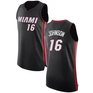 Women's Keshad Johnson Miami Heat Black Jersey - Icon Edition - Swingman