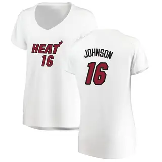 Women's Keshad Johnson Miami Heat White Jersey - Association Edition - Fast Break