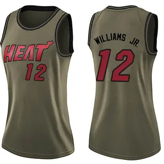 Women's Matt Williams Jr. Miami Heat Green Salute to Service Jersey - Swingman