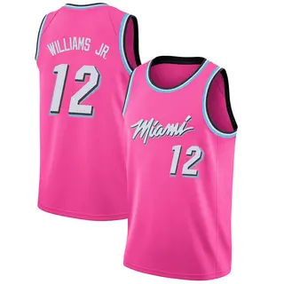 Youth Matt Williams Jr. Miami Heat Pink 2018/19 Jersey - Earned Edition - Swingman